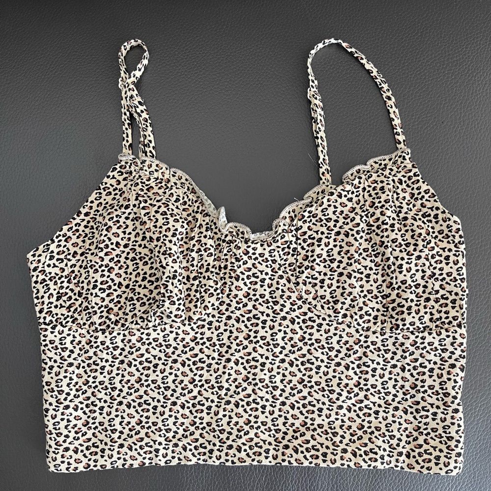 LA Hearts leopard print tank top in size S